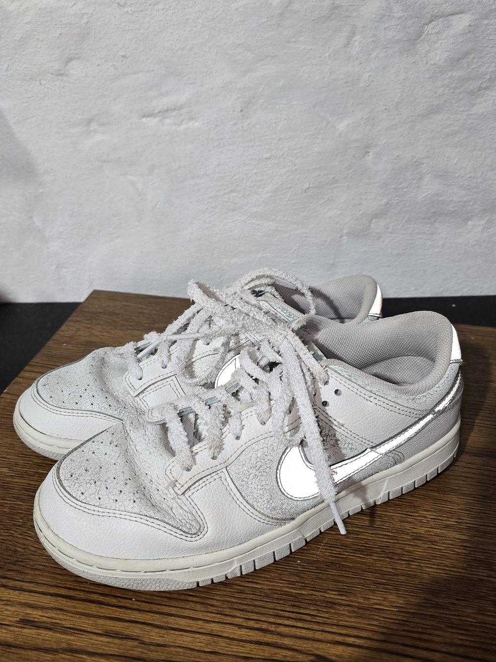 Nike Dunk Low SE Winter Storm Men's 8.5 Icy White Glacier Silver HQ3619-121